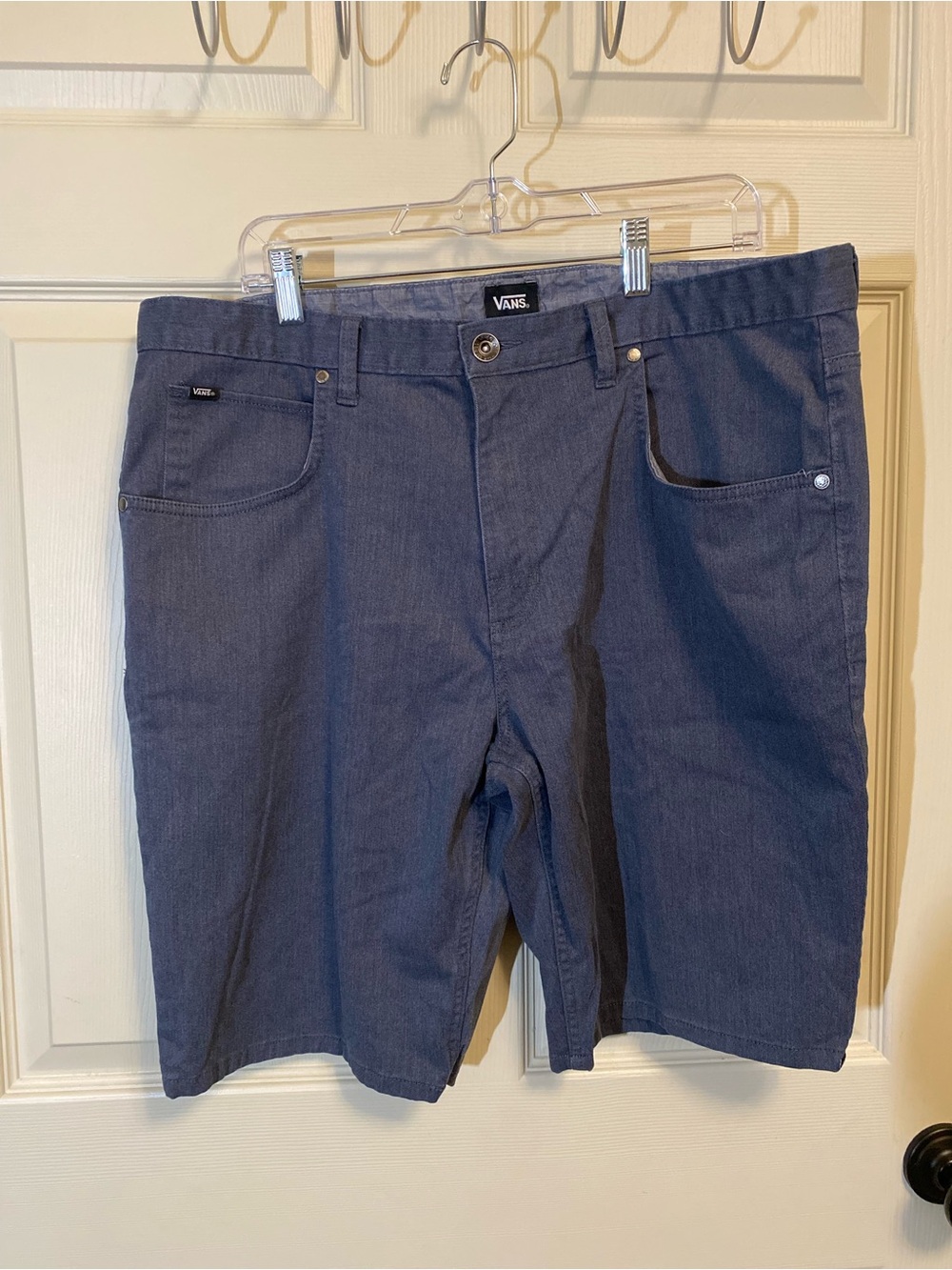 Vans Men's Dark Blue Flat-Front Shorts